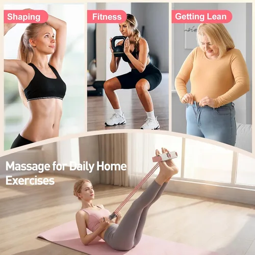 Miniatura 5 de Bandas de resistencia con pedal y asas - 2026 Nueva banda de fitness de goma multifuncional para entrenamiento de cuerpo completo, yoga