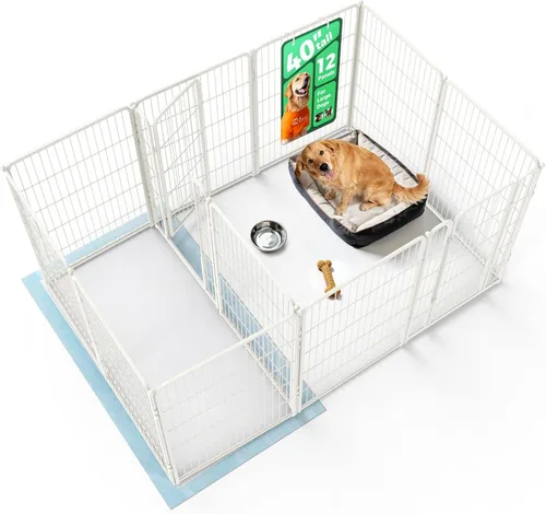 Miniatura 72 de FXW Homeplus Unleashed Corralito para Perros de Interior - Juego Sin Estrés y Seguro, Resistente de 24 Pulgadas 4 Paneles Corral para Cachorros