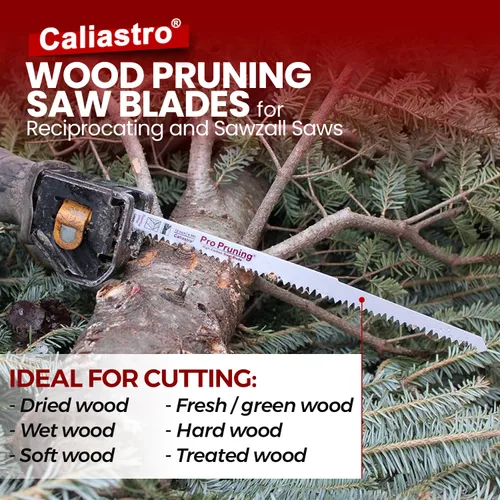 Miniatura 6 de Hojas de sierra de poda de madera de 12 pulgadas para sierras recíprocas/Sawzall - Paquete de 5