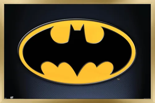 Miniatura 17 de Trends International DC Comics - Póster de pared de Batman con símbolos, 14.725 x 22.375 pulgadas, versión enmarcada de madera de granero