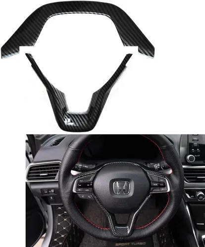 Emblemas adhesivos de tapicería interior con impresión para el volante, molduras de cubierta para Honda Accord 10ª generación 2018-2022 (fibra de