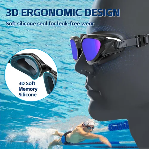 Miniatura 5 de Whale Gafas de natación polarizadas UV400 antivaho adecuadas para adultos y adolescentes