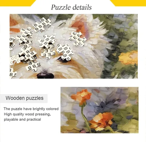 Miniatura 2 de Rompecabezas de jardín de perros lindos de 500 piezas para adultos, rompecabezas educativos de aprendizaje, juguetes familiares difíciles
