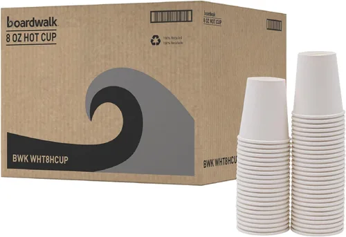 Miniatura 9 de BOARDWALK FOODSERVICE, BWKWHT8HCUP, TAZA CALIENTE 8OZ WH CT/1000