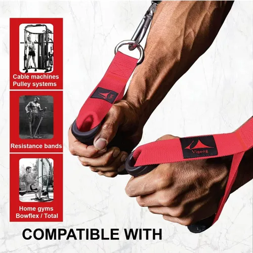 Miniatura 6 de Heavy Duty Gym Workout Handles Attachment for Cable Machine,Resistance Band,Pulley System Home Exercise Equipment, Comfortable and Stronger Grip