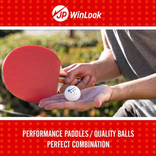 Miniatura 5 de JP WinLook Juego de palas de ping pong, juego de paletas de tenis de mesa portátil con palas de ping pong, estuche profesional y pelotas de ping