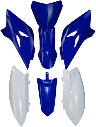 Miniatura 5 de Piezas de carenado de plástico azul y blanco de repuesto del mercado de accesorios kits de guardabarros reemplazo para Pit Dirt Bike TTR50 TTR50E