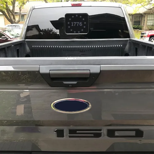 Miniatura 5 de Xinghe para Ford F150 F250 F350 2015-2025 2026, Calcomanías de bandera americana para ventana trasera, Calcomanía de bandera USA mate para ventana