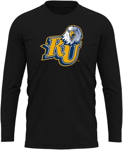 Miniatura 202 de Camisa deportiva de manga larga oficial de la NCAA Collegiate para hombre, colección negra con logotipo primario