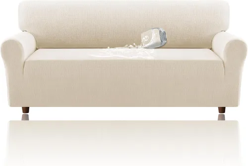 Miniatura 21 de H.VERSAILTEX - Funda elástica para sofá de jacquard con protector de muebles impermeable de 1 pieza, fundas para sofá elásticas con parte inferior