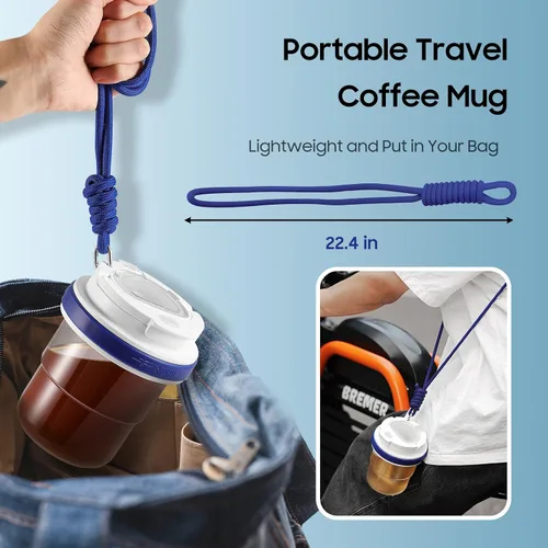 Miniatura 3 de MHW-3BOMBER Cold Brew - Cafetera cruzada portátil de 18 onzas, taza de café helado, jarra de café con filtro, vaso de café de viaje para regalos