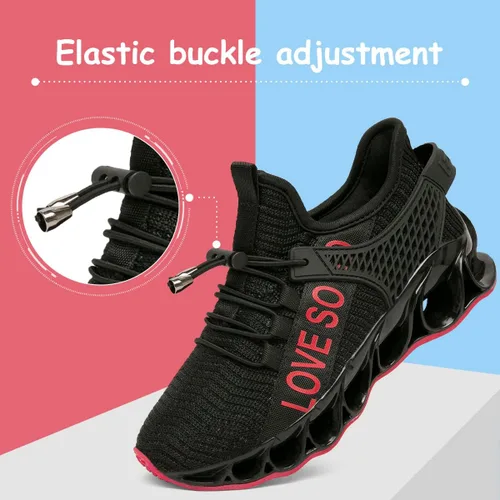 Miniatura 2 de ziitop Tenis para niños para correr tenis para niñas entrenamiento atlético deportes caminar ligeros transpirables sin cordones niño pequeñoniño