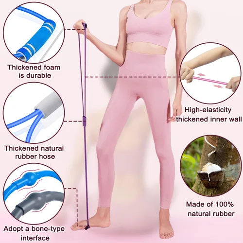 Miniatura 4 de Figura 8 Banda de fitness para entrenamientos en casa, ejercicio de pecho y hombro, banda elástica para entrenamiento de fuerza, hombres y mujeres