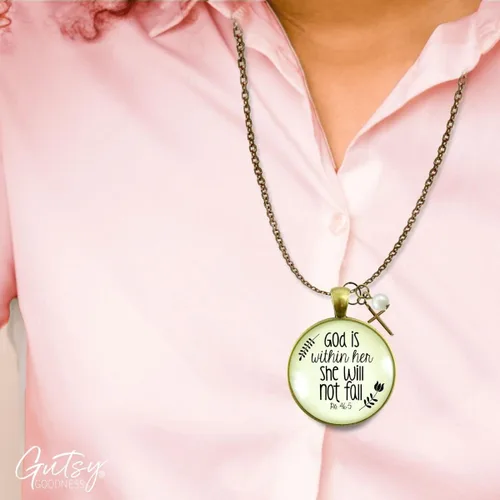 Miniatura 28 de Gutsy Goodness Collar inspirado en la mujer de la fe, colgante hecho a mano con mensaje de esperanza