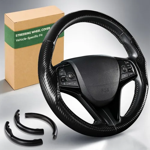 Miniatura 16 de Aimato Funda de volante personalizada para Honda Civic 2012-2015, delgada, antideslizante, resistente a los arañazos, accesorio exclusivo para Honda