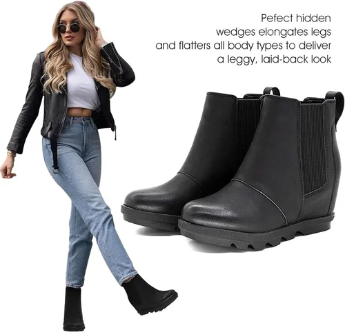 Miniatura 6 de Athlefit Botas de cuña cómodas para mujer