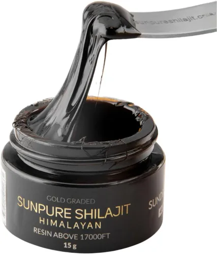 Shilajit del Himalaya grado dorado por encima de 17000 pies, 0.53 oz purificada y orgánica 45 días de resina Shilajit secada al sol, 85 + minerales