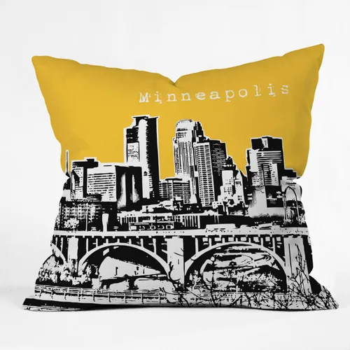 Miniatura 5 de Negar diseños Pájaro Ave Nueva York Naranja Throw Pillow