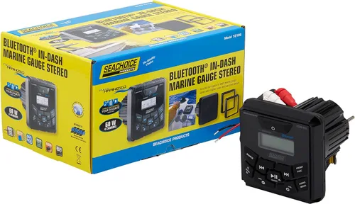 Miniatura 2 de SEACHOICE Estéreo marino Bluetooth en el tablero, indicador redondo, receptor