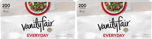 Miniatura 13 de Vanity Fair Servilletas de papel para uso diario, 200 unidades, servilletas desechables hechas suaves y lisas para las comidas diarias