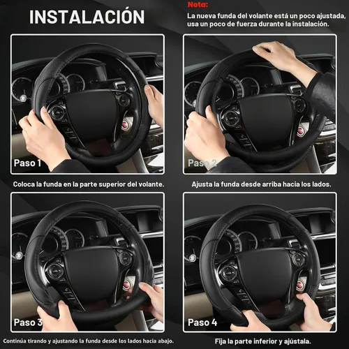 Miniatura 8 de Cubrevolante GIANT PANDA para Honda Civic (2006-2015), CR-Z, Insight, S2000 (Negro-Tamaño Pequeño)