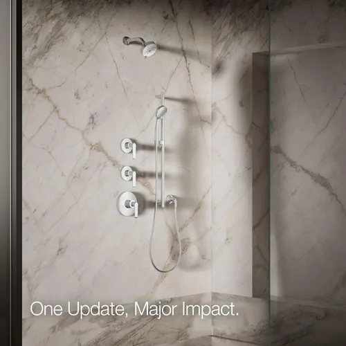 Miniatura 9 de Kohler 72419-H-CP Awaken® G110 Cabezal de ducha de tres funciones, 1,5 gpm, cromo pulido