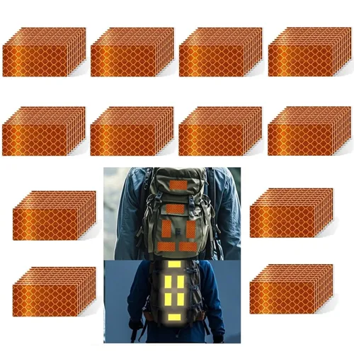 Miniatura 80 de Cinta reflectante blanca de 4 pulgadas, adhesivo de seguridad de advertencia impermeable para exteriores (10 pies)