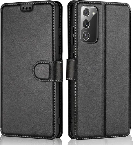 Miniatura 16 de QLTYPRI Para Samsung Galaxy A14 Case Premium PU Leather Simple Wallet Case [Ranuras para tarjetas] [Soporte manos libres] [Cierre magnético] Funda