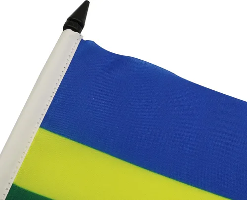 Miniatura 174 de AZ FLAG Sierra Leone Bandera de mesa 5'' x 8'' - Bandera de escritorio de Sierra Leona 21 x 14 cm - Bastón y base de plástico negro