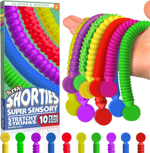 Miniatura 11 de BUNMO Juguetes sensoriales con cuerdas elásticas para niños de 3 años en adelante, estimulantes y adictivos, para niños, horas de diversión