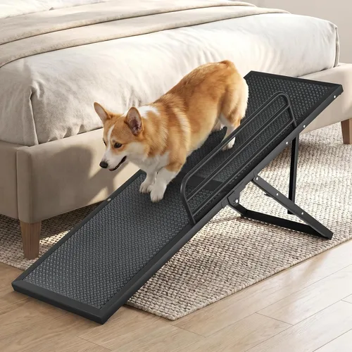 Miniatura 9 de Rampa para perros para automóvil, 76 x 20 pulgadas, rampa extra ancha para perros grandes, rampa antideslizante para perros con 2 almohadillas