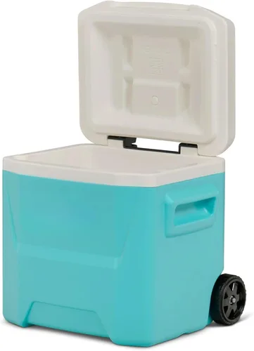 Miniatura 2 de Cooler Hard-Sided Ice Chest, Portable Insulated Cooler with Wheels, Telescoping Handle, Cool Riser Tech, Leak-Resistant