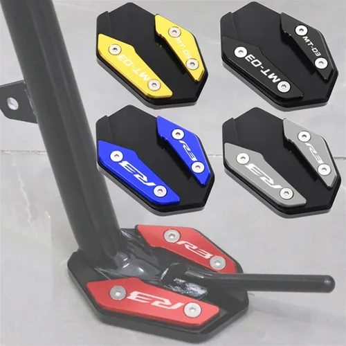 Miniatura 8 de Soporte de extensión lateral de pie para motocicleta para Yamaha YZF R3 R25 MT03 MT25 2019 2022 MT 03 25 R 3 25 (color: MT03 azul)