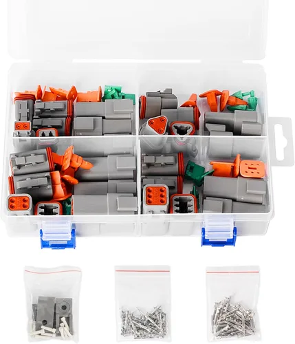 Miniatura 9 de Kit de conectores DT Deutsch gris de 452 piezas, 2 3 4 6 8 12 pines, impermeable, herramienta de extracción de conector DT, herramientas