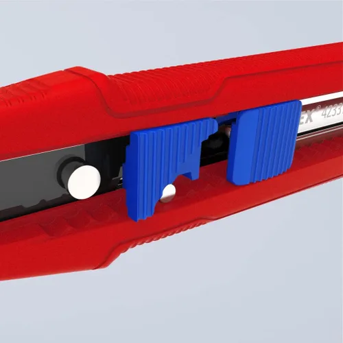 Miniatura 6 de KNIPEX Tools CutiX Cuchillo universal a presión, 6-1/2 pulgadas, rojo/azul