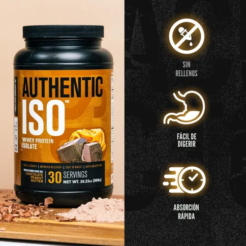 Miniatura 2 de Jacked Factory Auténtico Polvo Aislado de Proteína de Suero de Ganado Alimentado con Pasto ISO – Bajo en Carbohidratos, Proteína de Construcción