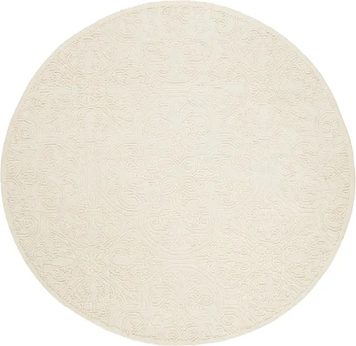 Miniatura 19 de SAFAVIEH Trace Collection - Alfombra decorativa de 2 x 3 pies, color marfil, lana hecha a mano, ideal para zonas de alto tráfico en entrada, sala