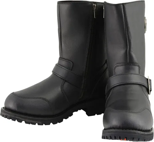 Miniatura 4 de Milwaukee Leather MBM9090 - Botas de motocicleta para hombre, de 9 pulgadas, con protector de palanca de cambios