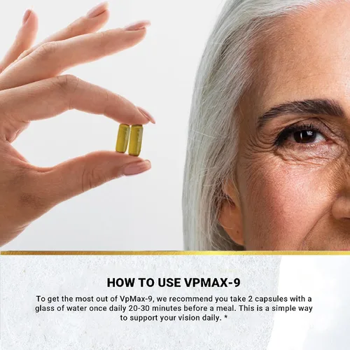 Miniatura 6 de Golden After 50 VpMax-9 - Suplemento antioxidante y cuidado de la vista con vitaminas oculares, luteína, licopeno y extracto de arándano - 60