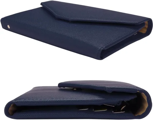 Miniatura 72 de Zoppen - Billetera de viaje con bloqueo RFID multiusos (Ver.4) Portatarjetas de pasaporte y vacunas, organizador de documentos de tres pliegues