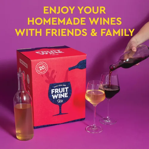 Miniatura 4 de Craft A Brew - Kit de elaboración de vino de frutas - Fácil para principiantes - Kit de elaboración de vino en casa - Incluye ingredientes