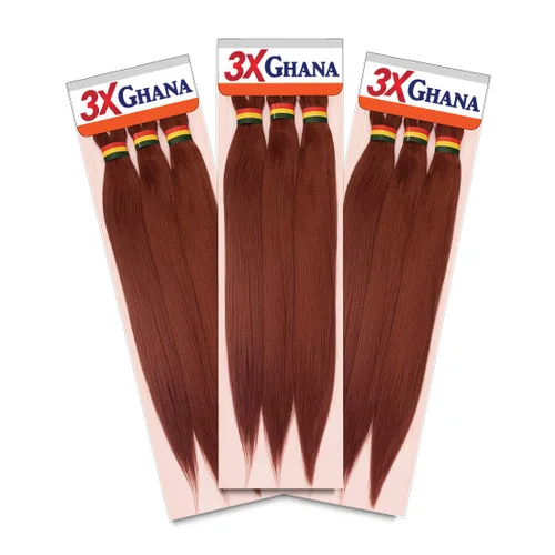 Miniatura 63 de REALISTIC - Paquete múltiple. Trenzas preestiradas X-Pression 3X Ghana de 50 pulgadas, 100% Kanekalon, fáciles de trenzar sin picazón