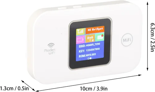 Miniatura 8 de Drfeify 4G LTE WiFi portátil Hotspot con ranura para tarjeta SIM 150Mbps ayuda 10 usuarios para viajeros