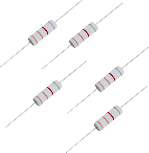 Miniatura 20 de Resistencia de película de óxido metálico de 1K Ohm, ± 5% de tolerancia de alta precisión de 5 vatios para circuito electrónico, resistencia