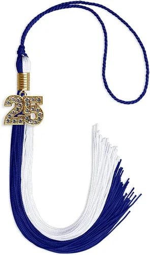 Miniatura 34 de Endea Graduation Borla de doble color con dije dorado (negro/oro brillante, 2022)