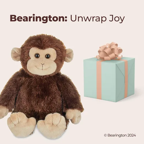 Miniatura 5 de Bearington Swings Mono de Peluche - 15" Juguetes de Mono de Peluche - Suaves y Lavables Monos de Peluche con Características Realistas para Bebés