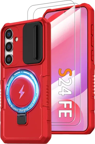 Miniatura 57 de Funda magnética para Samsung Galaxy Note 20 Ultra con soporte de anillo [con protector de pantalla] [Compatible con carga inalámbrica MagSafe] Funda