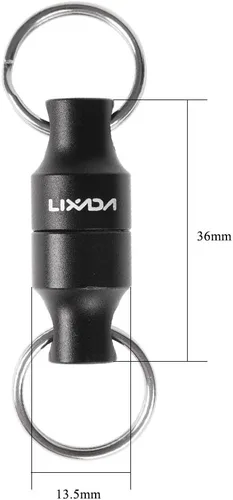 Miniatura 9 de LIXADA Soporte de liberación de red magnética para pesca Zinger Retractores de red de pesca con mosca, clip magnético, conector de red de aterrizaje