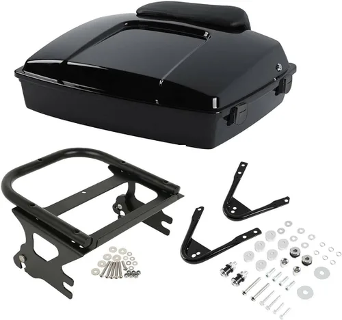 Miniatura 8 de XFMT Tronco de afeitar de 5.5 pulgadas con almohadilla de respaldo para Harley Touring Road King Street Glide Road Glide Electra Glide 1997-2013