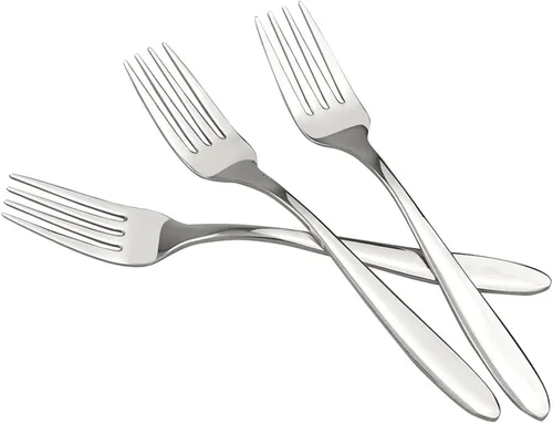 Ramddy Tenedor de ensalada de acero inoxidable 18/10, 12 piezas, 7 pulgadas